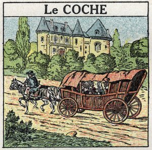 Tracción animal: el tique. Ilustración anónima de 1925. Colección privada. de Anonymous Anonymous