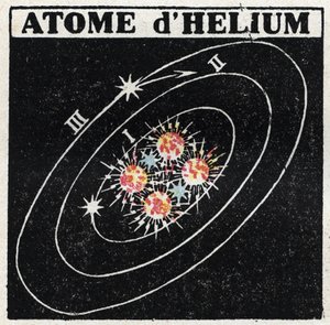 Átomo y Ciencia: Átomo de Helio. Ilustración anónima de 1925. Colección privada.