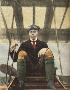 Aviación: retrato del aviador Henri Wynmalen (Henri Wijnmalen) de Anonymous Anonymous