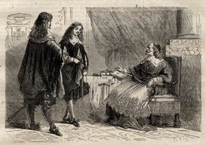 Cardenal Mazarin y Jean-Baptiste Colbert, estadistas franceses de Anonymous Anonymous