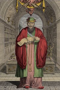 Confucio (551-479 a.C.) grabado - Confucio (o Kong Fu Zi o KongZi) (551-479 a.C.) de Anonymous Anonymous