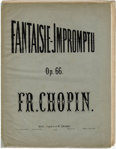 Portada de la edición alemana de la Fantaisie-Impromptu, Op. 66 de Anonymous Anonymous