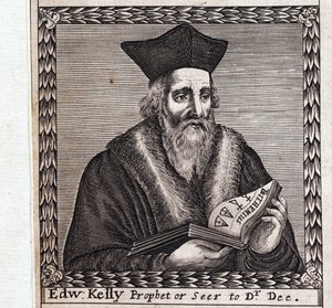 Edward Kelley o Edward Talbot (1555-1597) - Obra anónima, grabado