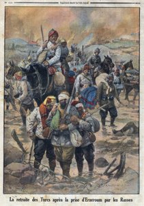 Primera Guerra Mundial 1914-1918. La retirada de los turcos después de que los rusos tomaran Erzerum. En “Le Petite Journal”, el 27/02/1916. Colección privada de Anonymous Anonymous