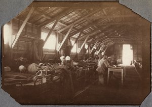 Primera Guerra Mundial 1914-1918: barracas de soldados franceses heridos en Couville en el Canal de la Mancha, Baja Normandía, Francia. Fotografía anónima mayo 1917. Colección privada, Stella. de Anonymous Anonymous