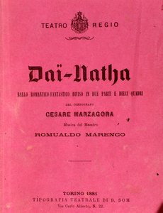 Primera página de la partitura Dai-Natha, ballet de Romualdo Marenco de Anonymous Anonymous