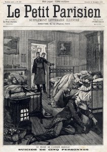 Cinco suicidios en la Avenida Marceau en París. En "Le Peute Parisien" el 21/11/1897. Colección privada