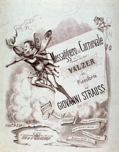 Portada de la partitura musical de Carnevals-Botschafter (op 270) de Johann Strauss de Anonymous Anonymous