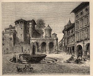 Gaillac - Tarn - Occitania - grabado en 