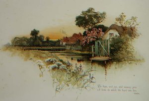 Esperanza y alegría, ilustración de libro victoriano