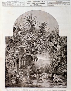 Ilustración para la ópera Parsifal de Wagner, representada en 1882 en el teatro de Bayreuth de Anonymous Anonymous