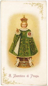 Niño Jesús de Praga (grabado) de Anonymous Anonymous