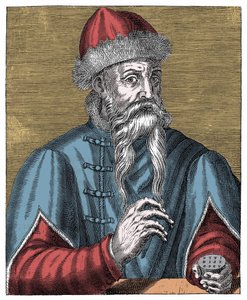 Johann Gutenberg, impresor y orfebre alemán de Anonymous Anonymous