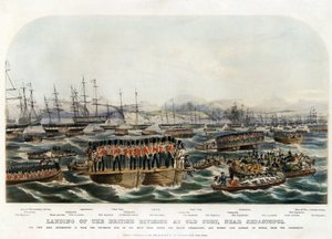 Desembarco de la División Británica en Old Fort, cerca de Sebastopol