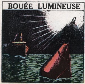 Señales luminosas: boya luminosa. Ilustración anónima de 1925. Colección privada. de Anonymous Anonymous