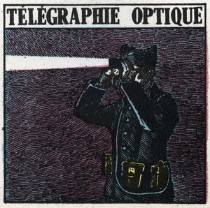 Señales luminosas: telegrafía óptica. Ilustración anónima de 1925. Colección privada. de Anonymous Anonymous