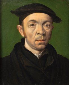 Retrato masculino, c.1550 (óleo sobre cobre) de Anonymous Anonymous
