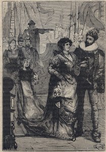 Encuentro entre Lucrecia Borgia y Alfonso I d