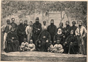 Monseñor Daniel Comboni (1831-1881) y los misioneros partieron con él de El Cairo hacia Jartum el 26 de enero de Anonymous Anonymous