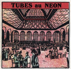 Nuevas propiedades del gas: tubos de neón. Ilustración anónima de 1925. Colección privada.