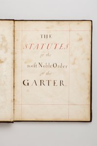 Orden de la Jarretera: Libro de Estatutos que perteneció a Charles Fitzroy, Duque de Grafton de Anonymous Anonymous