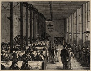 París, Escuela Municipal Profesional Diderot - grabado 1890 de Anonymous Anonymous