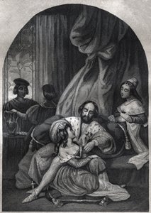 Pablo III (Papa de 1534 a 1549) y su familia - Pablo III (papa de 1534 a 1549) y su familia - Grabado de 1842 en “Histoire des papes: crímenes, asesinatos, envenenamientos, parricidios, adulterios, incestos... por Maurice Lachatre. Colección privada. de Anonymous Anonymous