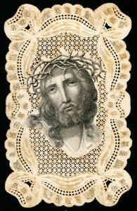 Imagen piadosa: Jesucristo coronado de espinas (grabado) de Anonymous Anonymous