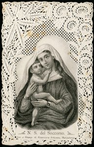 Imagen piadosa: Nuestra Señora del Buen Socorro, con Jesús de Anonymous Anonymous