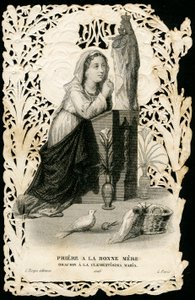 Imagen piadosa: Oración a Nuestra Señora (impresión)