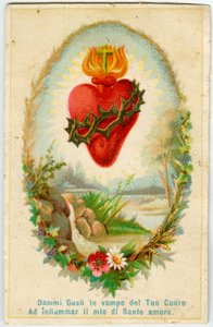 Imagen piadosa: Sagrado Corazón de Anonymous Anonymous