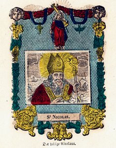 Imagen piadosa: San Nicolás. Grabado del siglo XIX Colección privada de Anonymous Anonymous