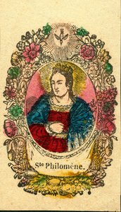 Imagen piadosa: Santa Filomena (impresión de Epinal) de Anonymous Anonymous