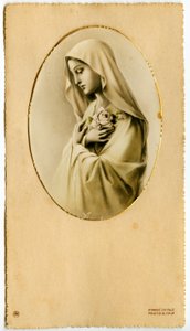 Imagen piadosa: La Virgen María