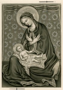 Imagen piadosa: La Virgen y Jesús de Anonymous Anonymous