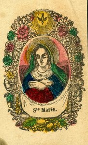 Imagen piadosa: La Virgen María (impresión de Epinal) de Anonymous Anonymous