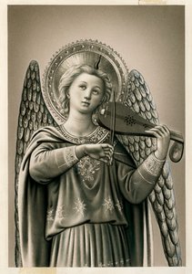 Un ángel músico (impresión)