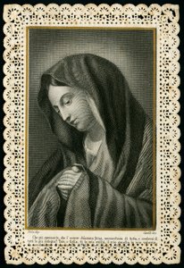 Imagen piadosa: la Virgen María (grabado)