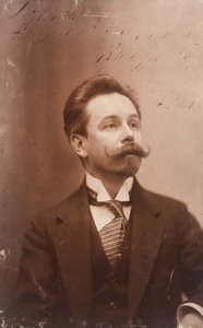 Retrato del pianista y compositor ruso Alexander Scriabin (Scriabin o Skriabin) (1871-1915) - Retrato del compositor Alexander Scriabin (1872-1915) - Anónimo. Fotografía. Colección Privada de Anonymous Anonymous