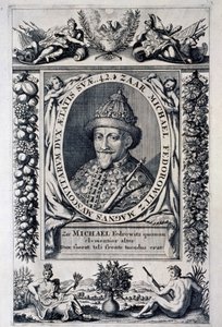 Retrato del Zar Michel I Feodorovich de Rusia (Michel Feodorovitch Romanov de Anonymous Anonymous