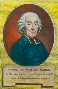 Retrato del Abate Gabriel Bonnot de Mably (1709-1785) Filósofo y Precursor del Socialismo Utópico, Colección Privada