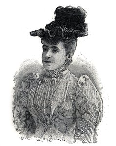 Retrato de Adelina Patti (1843-1919), cantante italiana. Grabado en "Le Petro Parisien" de Anonymous Anonymous