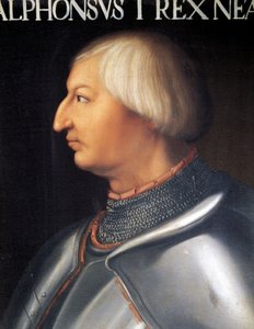 Retrato de Alfonso V de Aragón , Rey de Nápoles (pintura) de Anonymous Anonymous