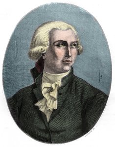 Retrato de Antoine Laurent Lavoisier - Retrato de Antoine Laurent Lavoisier (1743-1794), químico francés - Grabado de 1863 en “Le Livre Rouge - Histoire De L