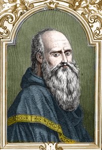 Retrato de Bernardino de Scapis llamado Bernardino Luini (1481-1532) pintor italiano. Grabado de 1859 en "Las galerías de Europa - Italia" por Armengaud. Colección privada