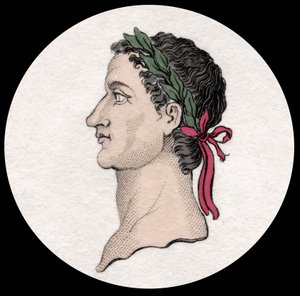 Retrato de Cayo César Germánico conocido como Calígula (12-41), emperador romano. Grabado del siglo XIX. Milanés de Anonymous Anonymous