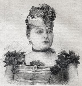 Retrato de Eugenie Weiss, conocida como Jenny Baronesa de Rahden, miembro de la troupe de circo brasileña y autora del libro "La novela de L