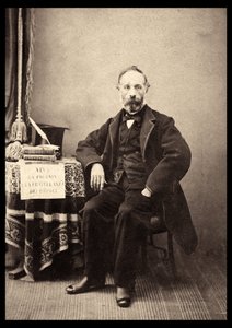 Retrato de Francesco Crispi (1818-1901) estadista italiano en 1863. de Anonymous Anonymous