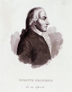 Retrato de Francesco Durante compositor italiano. Después de una pintura. Siglo XIX. Colección privada milanesa