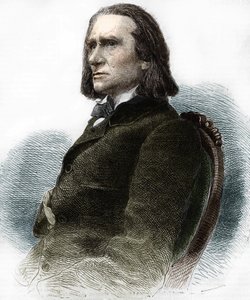 Retrato de Franz Liszt, pianista y compositor húngaro (1811-1886) de Anonymous Anonymous